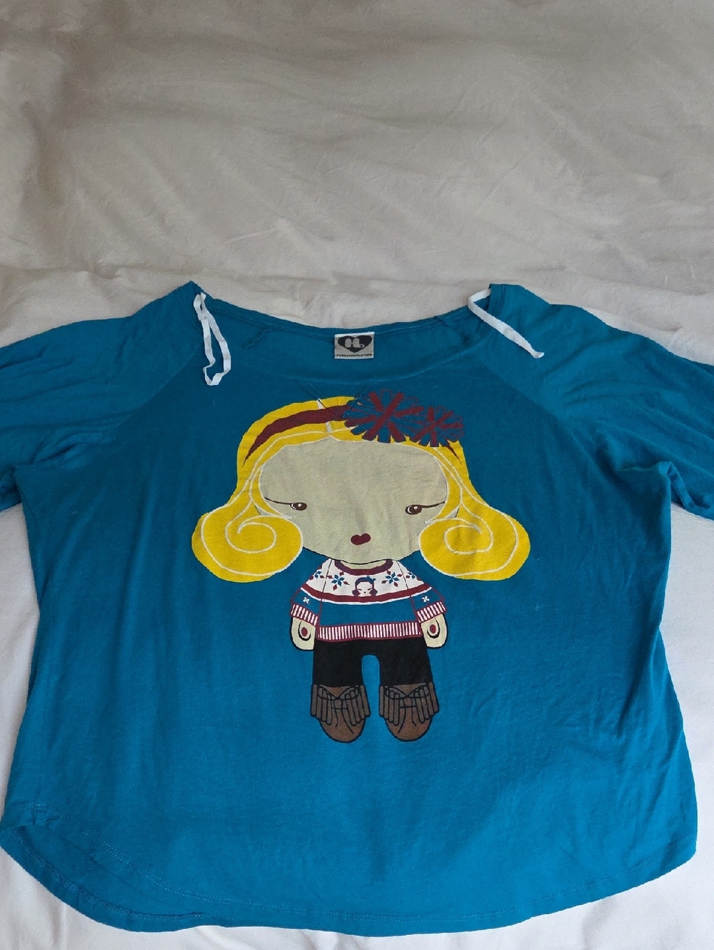 Harajuku Lovers, By Gwen Stefani Vitnage T . Teal Women Medium. Super Cute